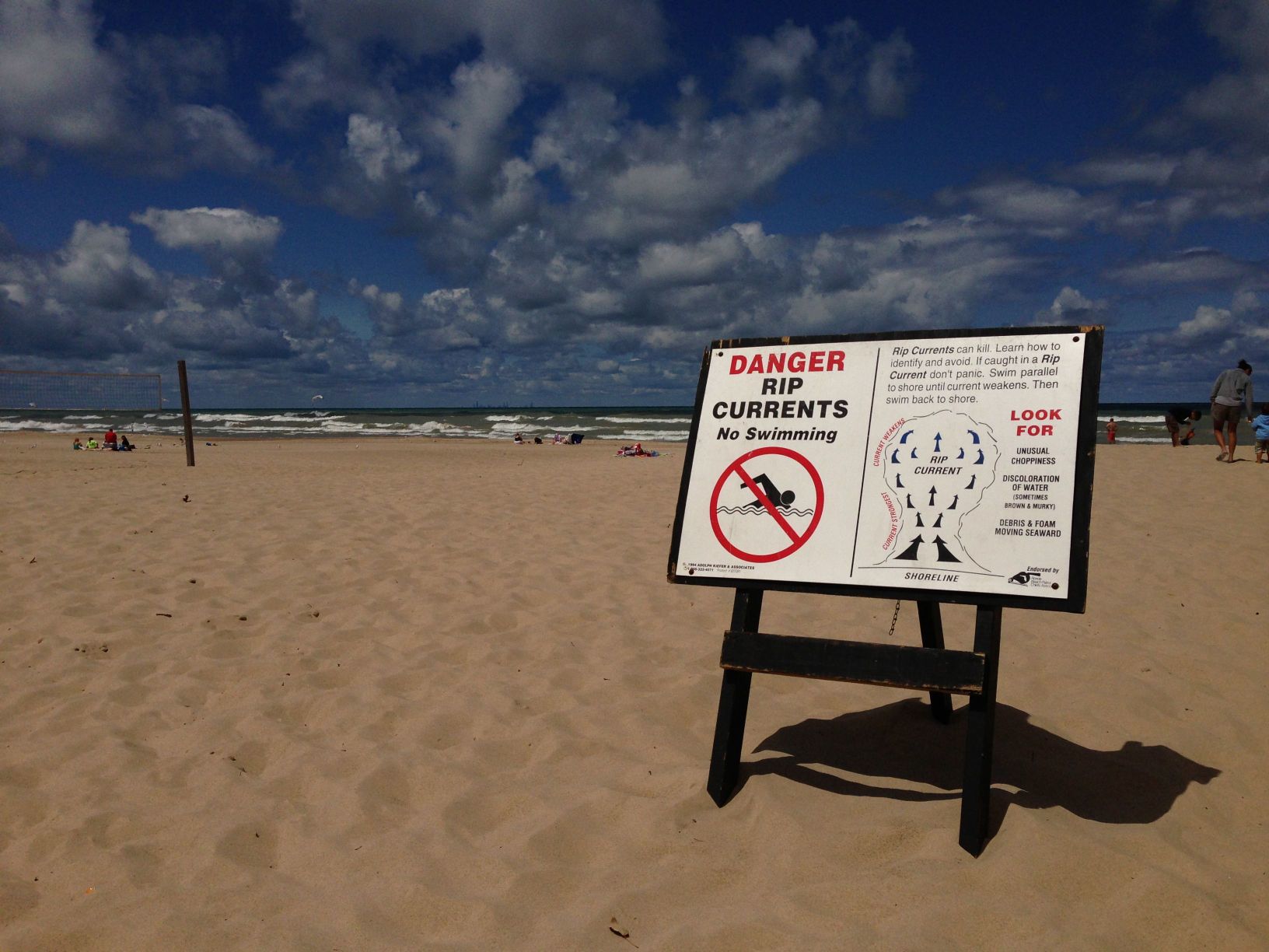 4. If you're caught in a rip current, swim parallel to the shore.